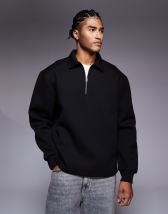 ASOS DESIGN premium heavyweight oversized sweatpants 400gsm in khaki