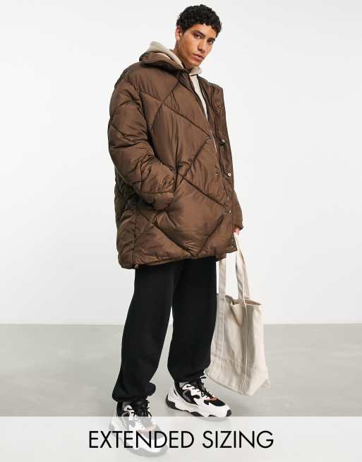 Oversized puffer clearance jacket asos