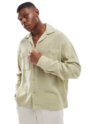 MDX Painted Gray Bicycle Collar Oversized Raglan Sleeve Detailed Men's Sweatshirt 7043 - Santa María Atzompa main image 1