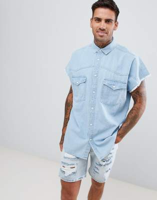 asos mens denim shirt