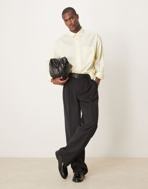 ASOS DESIGN - Oversized recht overhemd in geel, 2 van 4