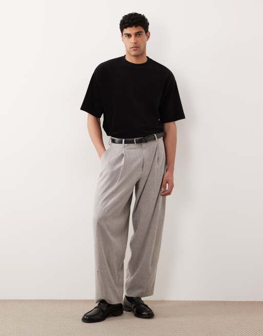 ASOS DESIGN - Oversized recht T-shirt van zware stof met textuur in zwart, 2 van 5