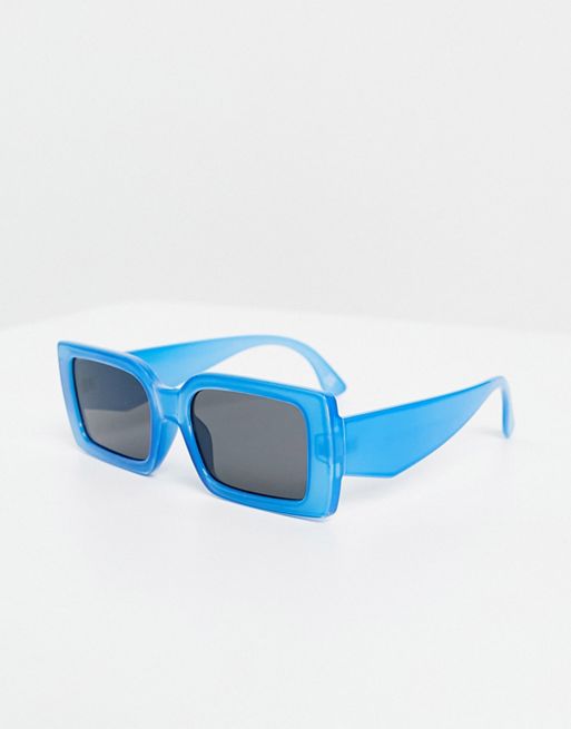 ASOS DESIGN oversized square sunglasses with smoke lens in matte black
