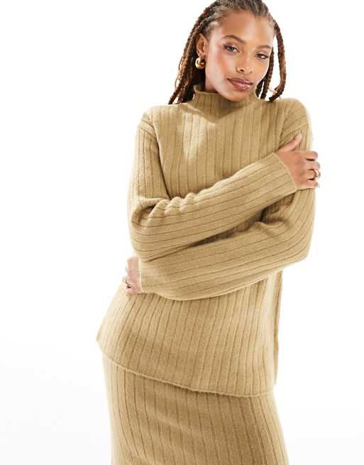 Camel cowl neck on sale jumper