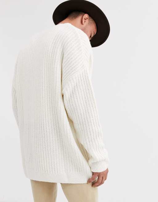 Asos white outlet cardigan