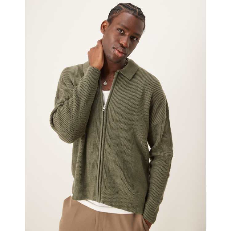 トップス FACETASM BIG ZIPPER CARDIGAN Women's Cardigan Uniform Sweaters | WaitStuff Uniforms