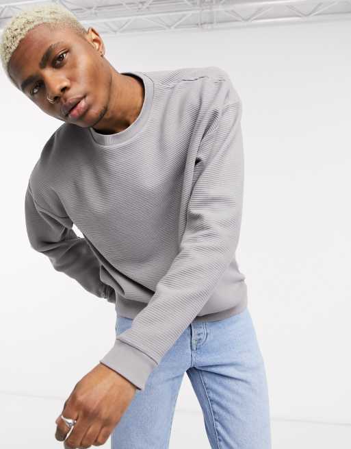 Grey sweatshirt online asos