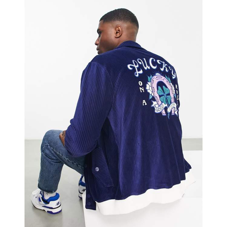 Louis Vuitton LV x YK Embroidered Faces Varsity Blouson