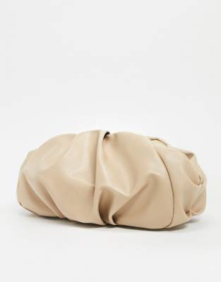 beige evening bag