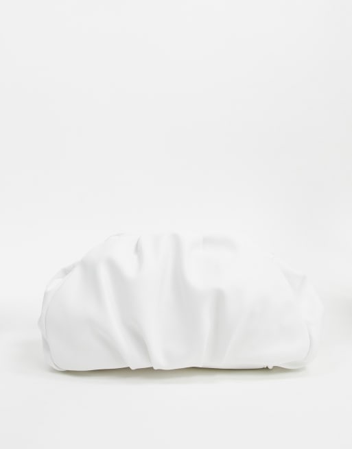 White hotsell clutch bag