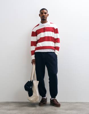 Asos Design Oversized Rugby Polo Sweatshirt In Multi