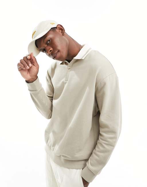 Oversized discount polo sweatshirt