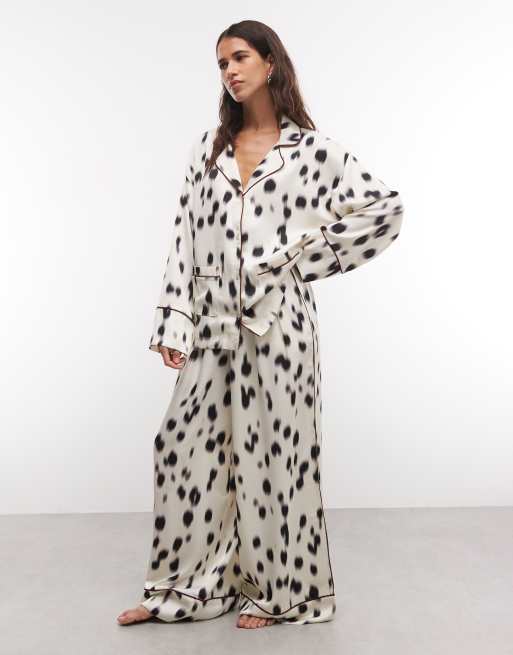 ASOS Design Satin Dalmatian print, 3 of 3