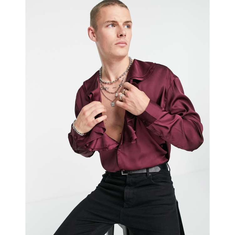 asos mens silk shirt