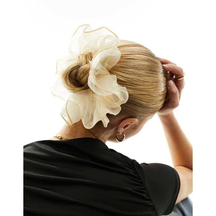 ヘアアクセサリー heyep Big l Ball Silk Scrunchie heyep】Big Metal Ball Silk Scrunchie/WHT - www.labopharmavie.com