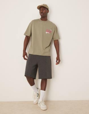 Asos Design Oversized Scuba Shorts