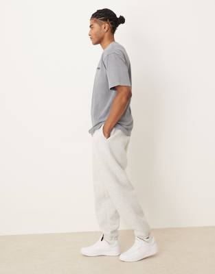 Asos Design Oversized Scuba-style Fabric Sweatpants In White
