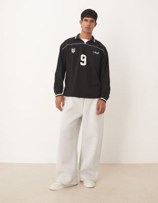 Asos Design Oversized Scuba-style Fabric Sweatpants In White