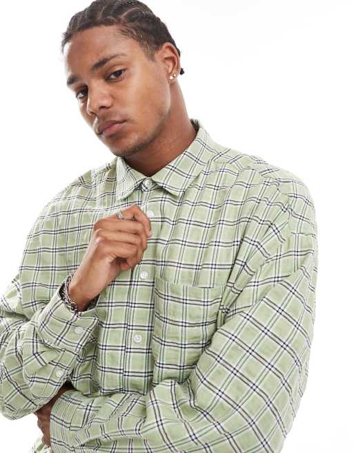 slim fit dress slacks Non-Iron Cotton Check Dress Shirt with Contrast Trim