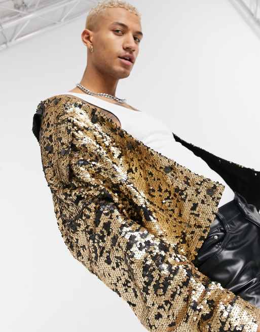 Asos sequin hot sale jacket mens