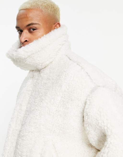 Off white sale shearling coat