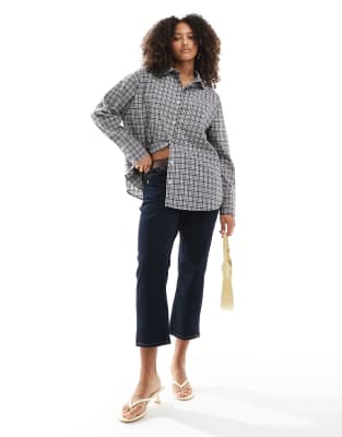 Asos Design Oversized Shirt In Multi