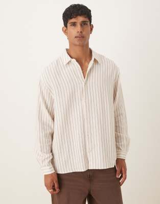 Asos Design Oversized Shirt In Multi