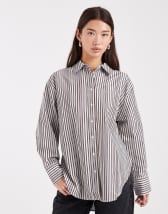 Topshop abstract floral crinkle long sleeve top in multi