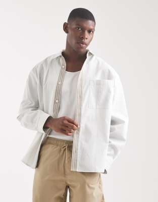 Asos Design Oversized Shirt In White