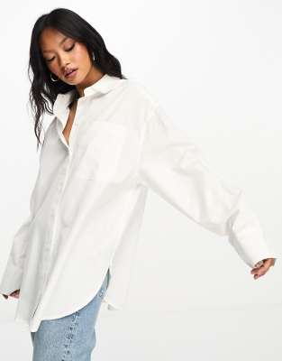 ASOS DESIGN oversized shirt in white