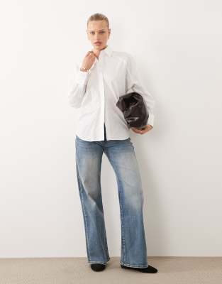 Asos Design Oversized Shirt In White