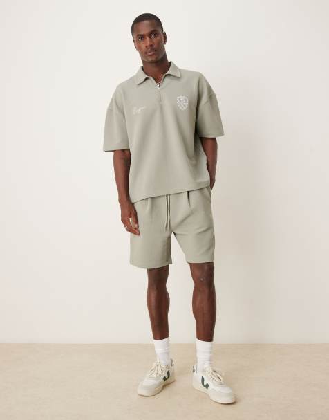 ASOS DESIGN - Oversized short in groen - view 1