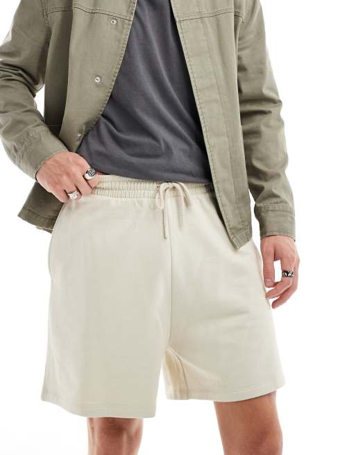 ASOS DESIGN - Oversized short in stone