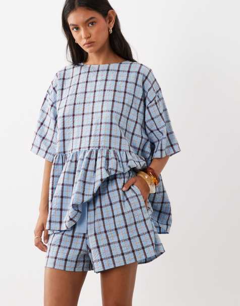 ASOS DESIGN oversized short sleeve peplum - view 1