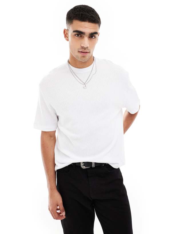 ASOS DESIGN - oversized short sleeve t-shirt in white