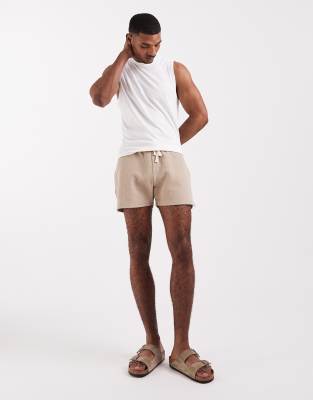 Asos Design Oversized Shorts In Multi