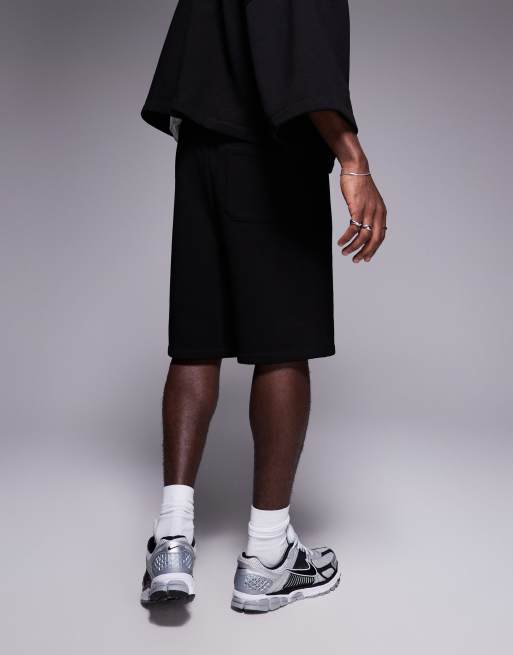 ASOS DESIGN oversized shorts in black - part of a set
