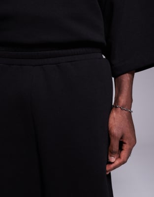 ASOS DESIGN oversized shorts in black - part of a set