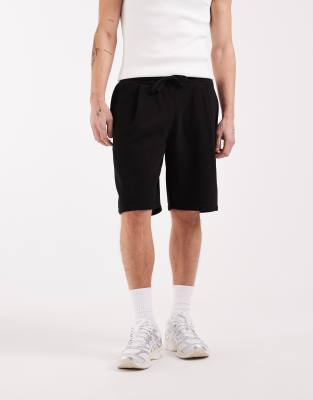 Asos Design Oversized Shorts In Black