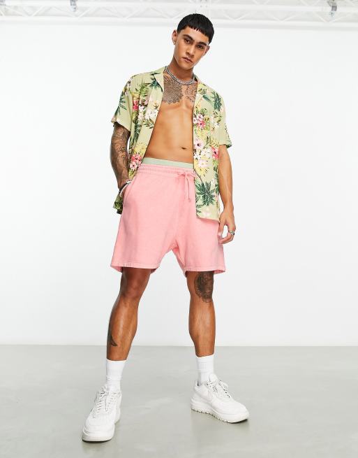 Pink acid best sale wash shorts