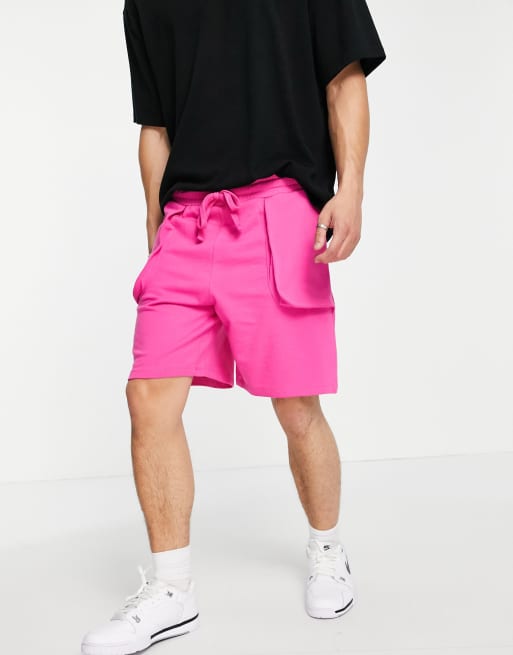 メーカー包装済 エイソス Asos Design メンズ ショートパンツ ボトムス パンツ Wide Fit Shorts In Pink Cord ピンク総合ランキング1位 Farmerscentre Com Ng