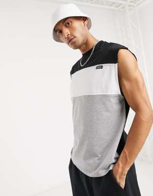 sleeveless t shirt with cap