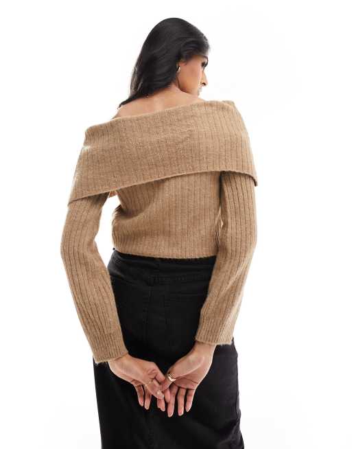 Oversized jumper off outlet shoulder