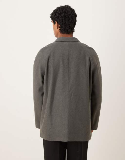 ASOS DESIGN oversized slouchy blazer in charcoal, 3 of 5