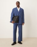 [ASOS DESIGN] ASOS DESIGN oversized slouchy double breasted suit jacket in blue Chest 38 Regular Ensign blue