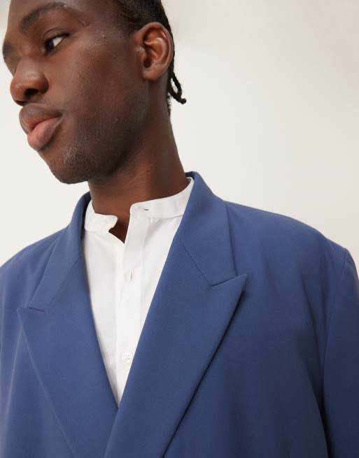 ASOS DESIGN oversized slouchy double breasted suit jacket in