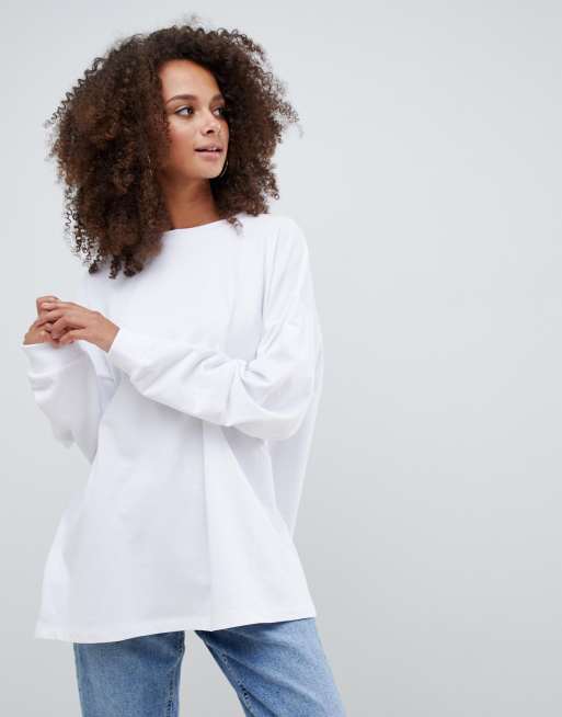 Asos white sweatshirt sale