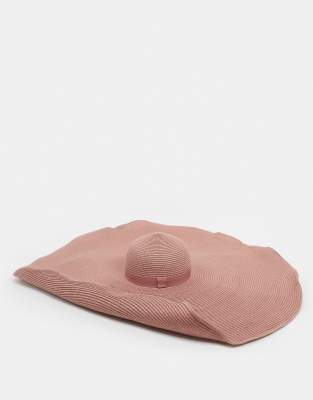 asos pink cap