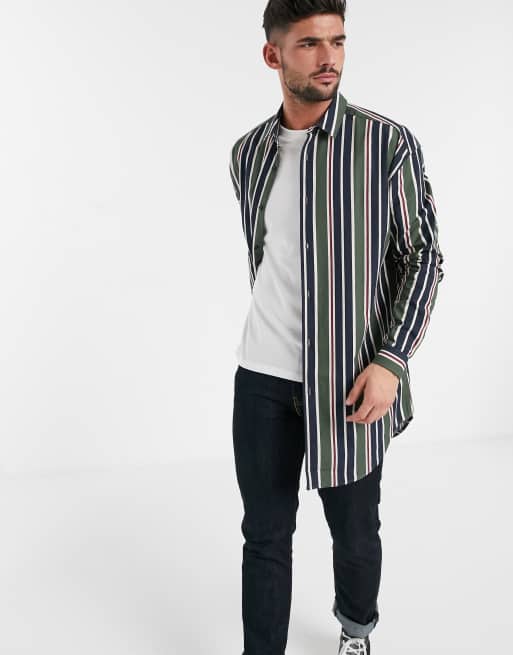 ASOS DESIGN - Oversized stribet skjorte i longline, 4 af 4