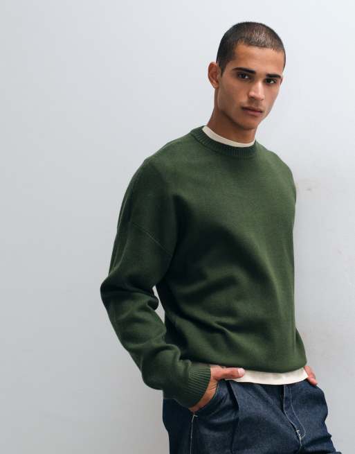 ASOS DESIGN oversized striktrøje i grøn, 5 af 5